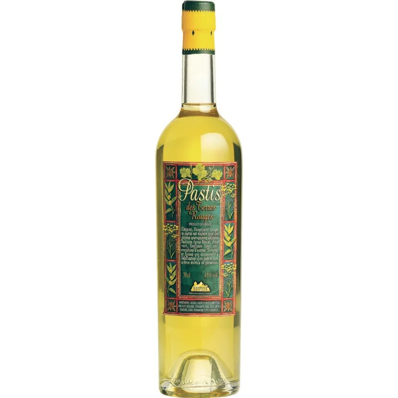 Pastis des Terres Rouges 70cl 45° - Vins Rouges Harmonieux pour Chaque Occasion - Terres rouges