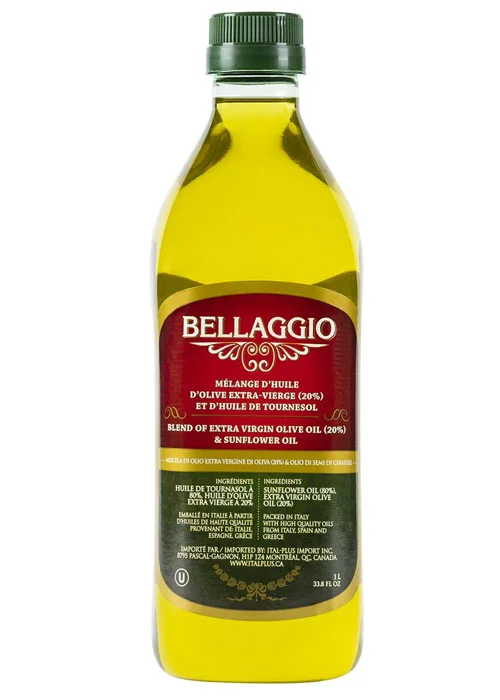 Mélange huile d’olives et tournesol Bellaggio 1L - Vins Rouges Harmonieux pour Chaque Occasion