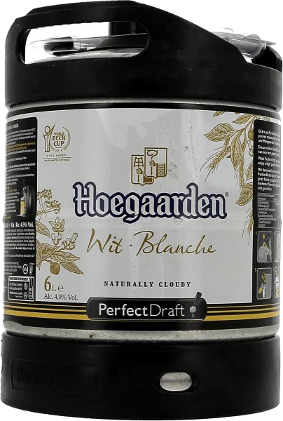 HOEGAARDEN BLANCHE 4,8° PERFECT DRAFT FUT 6L - Édition Limitée – L’Art de la Table Française en Promotion ! - {'count': 3, 'name': '6l'}