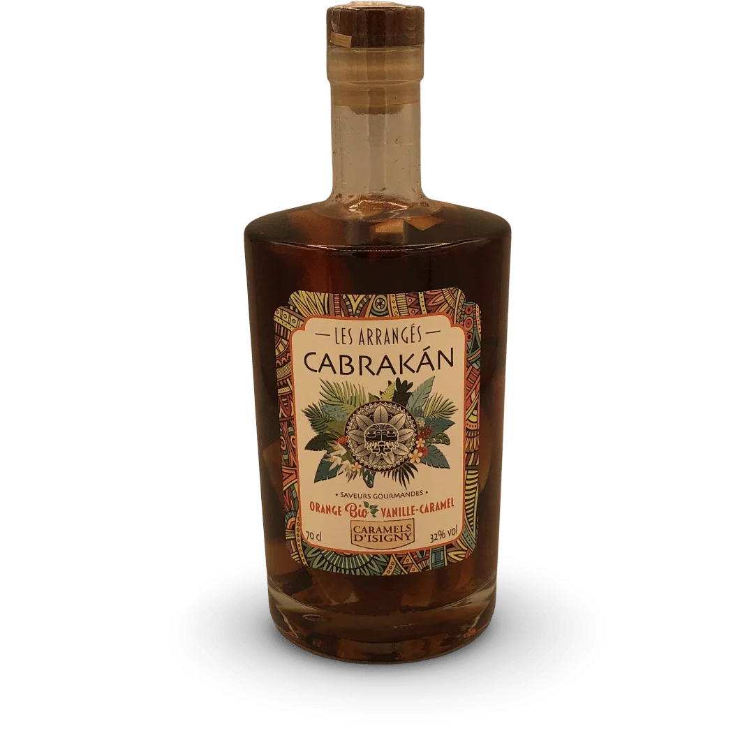 RHUM ARRANGE CABRAKAN ORANGE VANILLE CARAMEL Vins Rouges Harmonieux Occasion