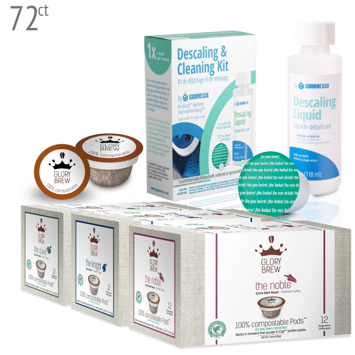Holiday Glorybrew Variety – 72 Pods & 1 Cleaning Kit – Keurig Compatible - Saldi Straordinari – Offerte Speciali Disponibili Adesso - {'count': 1, 'name': 'Brynsiencyn'}