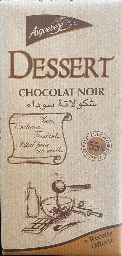Chocolat pour Dessert 55% Aiguebelle 175g - ​Boulangerie-Pâtisserie | Pain au Levain & Viennoiseries