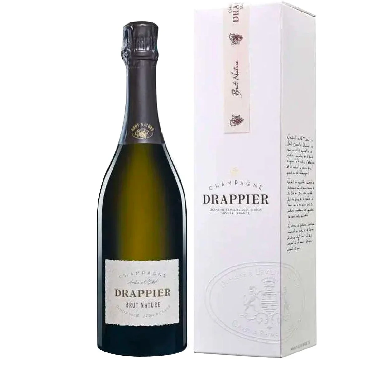 Drappier Brut Nature Zéro Dosage Bouteille étui Vins Rouges Harmonieux Occasion