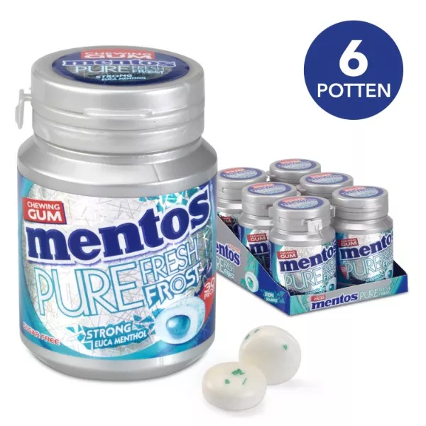 Mentos gum pure fresh frost strong euca menthol bottle 30 stukjes 60 gr - Vins Gourmand Rouges Harmonieux pour Chaque Occasion