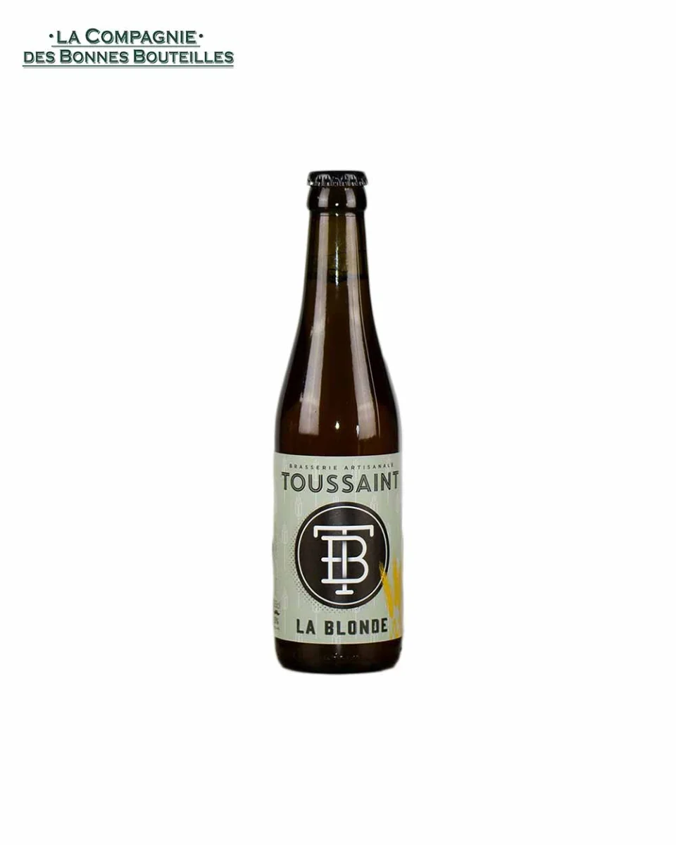 Bière Brasserie CORBIERES Toussaint - La Blonde 33cl - Vins Rouges Harmonieux pour Chaque Occasion