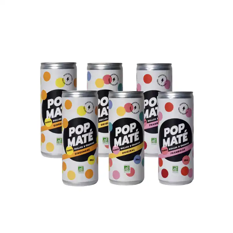 Pop Maté – Boisson énergisante naturelle et bio, en pack 6 - Vins Rouges Harmonieux pour Chaque Occasion