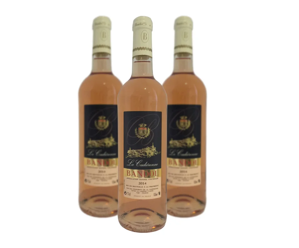 Vin Bandol Rosé AOC Millésime Vins Rouges Harmonieux Occasion