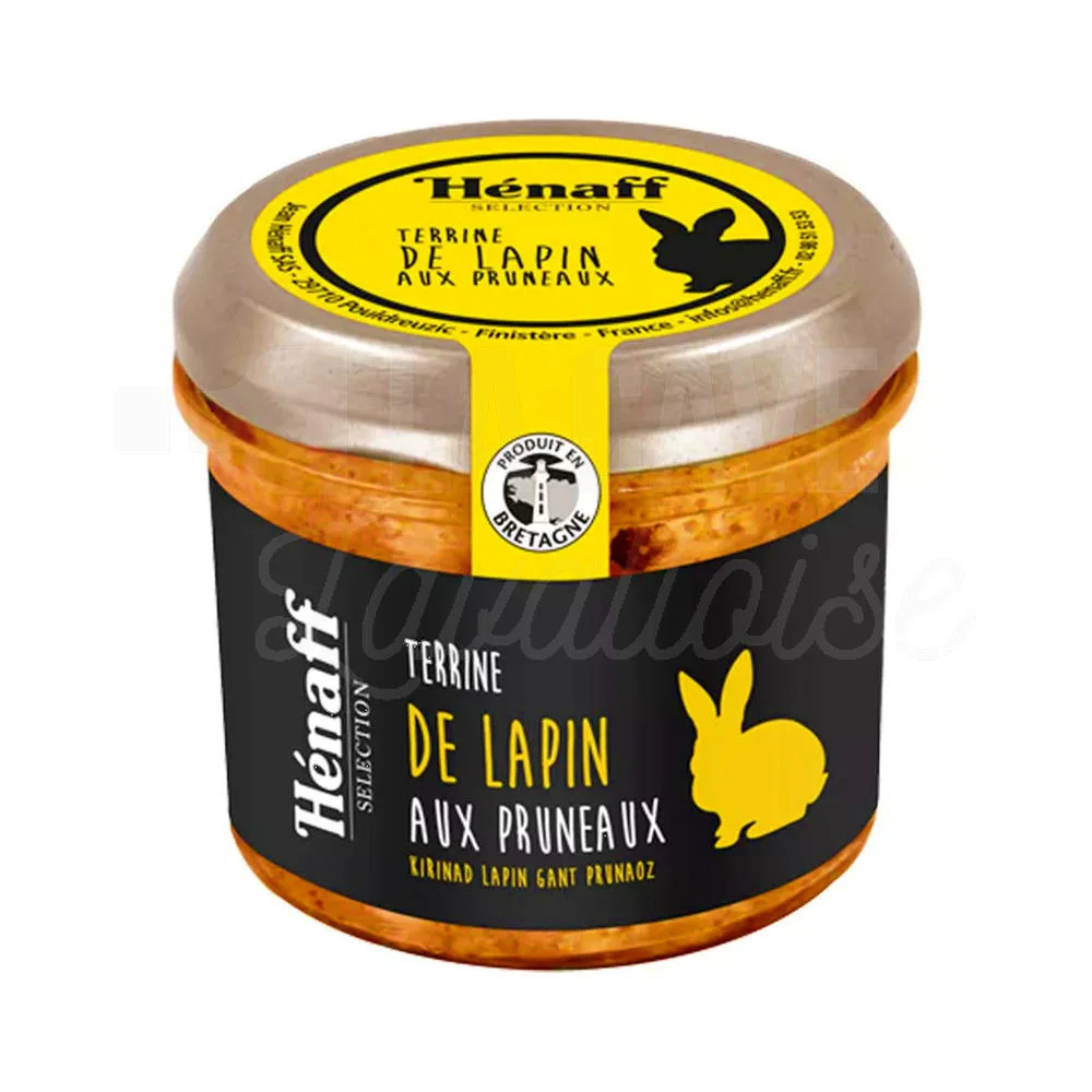 Terrine de Lapin aux Pruneaux – Hénaff Sélection – 90gr - Vins Rouges Harmonieux pour Chaque Occasion