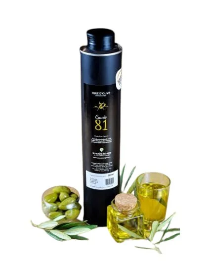 Huile d'olive Vierge extra - Saint Domaine Rigaud - Cuvee 81 (Tarn) - 500 ml - Vins Rouges Harmonieux pour Chaque Occasion