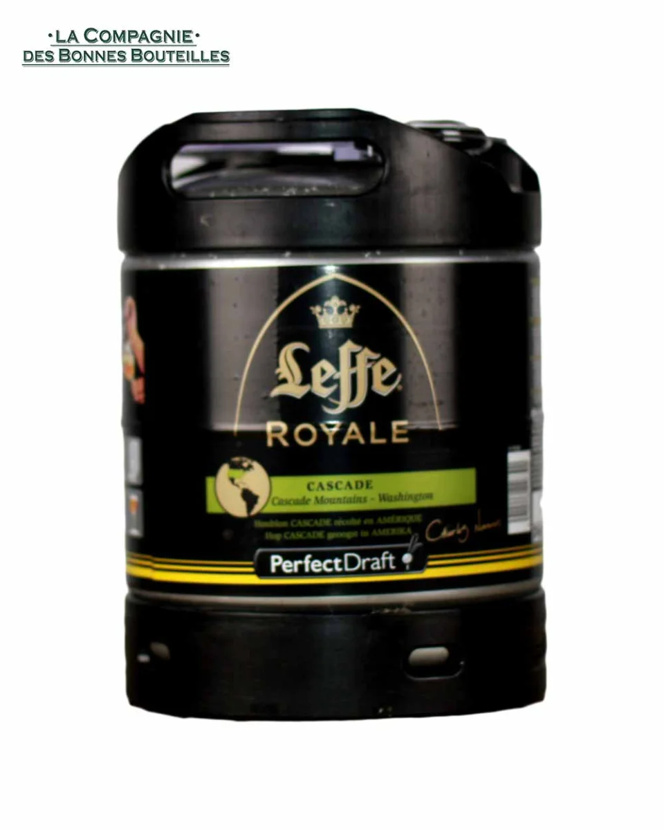 Bière Mini fut Leffe royale Cascade IPA 6L - Vins Rouges Harmonieux pour Chaque Occasion Cascade - Brasserie La Cabane | Pale Ale Artisanale 75 cl