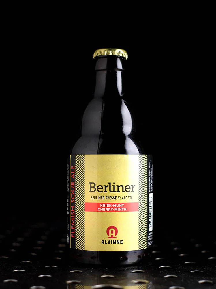 Alvinne | Berliner Kriek-Munt | Berliner Ryesse Cerise Menthe | 4% - Brunet Vins Rouges Harmonieux pour Chaque Occasion