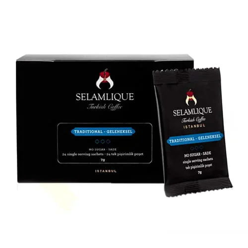 Selamlique Ground Turkish Coffee Sachets Packs of ultime 24 - Saldi Straordinari – Offerte Speciali Disponibili Adesso