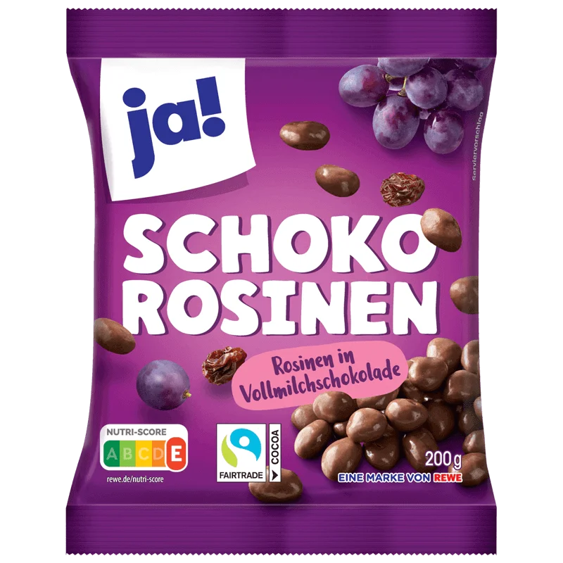 Ja! Raisins Enrobés de Chocolat au Lait 200g - Édition Limitée – L’Art de la Table Française en Promotion !