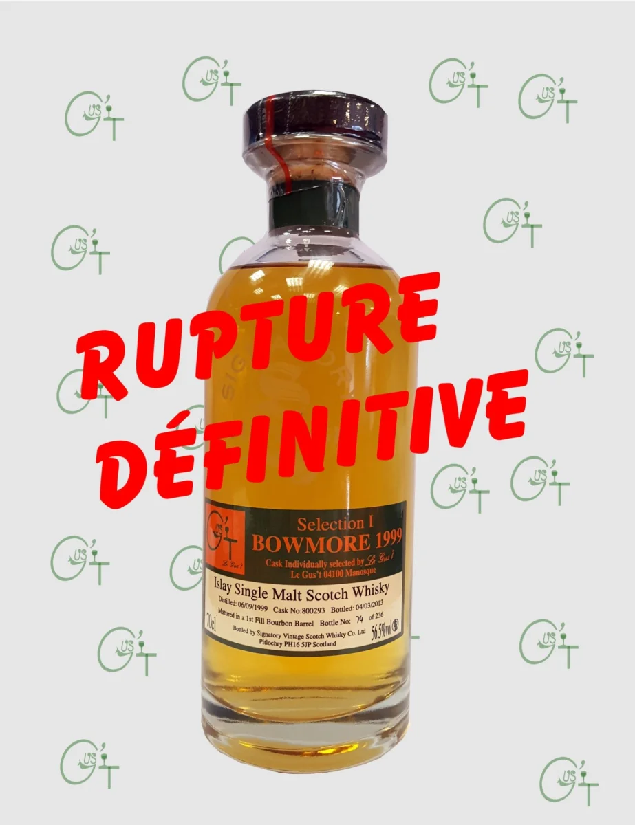 Whisky Bowmore 1999, Le Gus’t Selection I - Vins Rouges Harmonieux pour Chaque Occasion - Distillerie bowmore