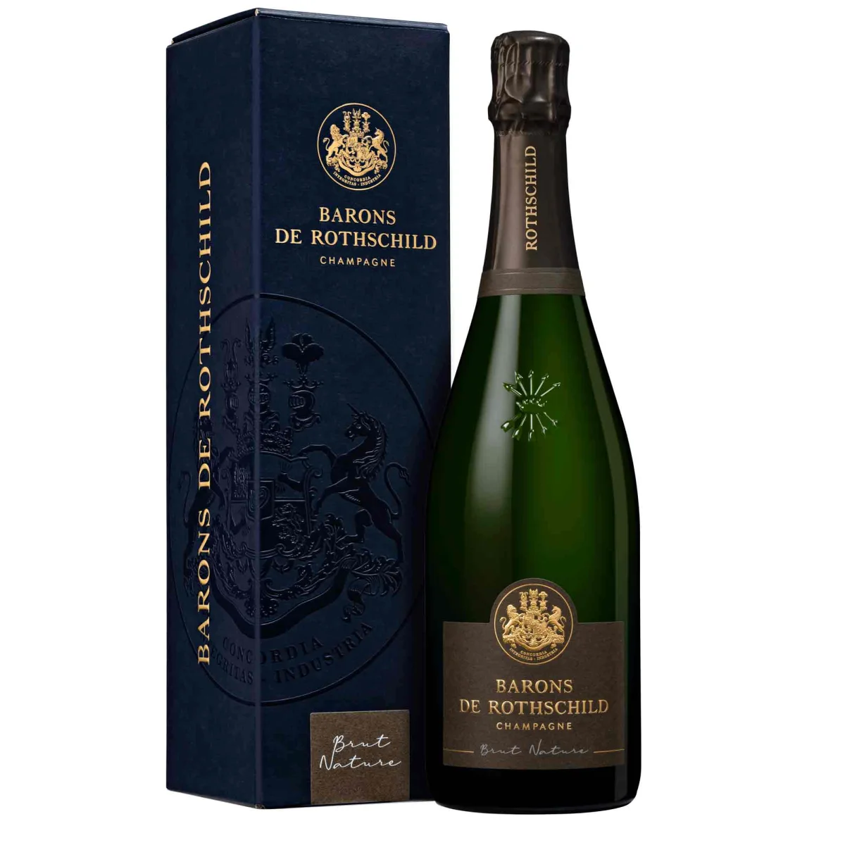 Barons de Rothschild Brut Nature Bouteille avec étui - bouteille Vins Rouges Harmonieux pour Chaque Occasion