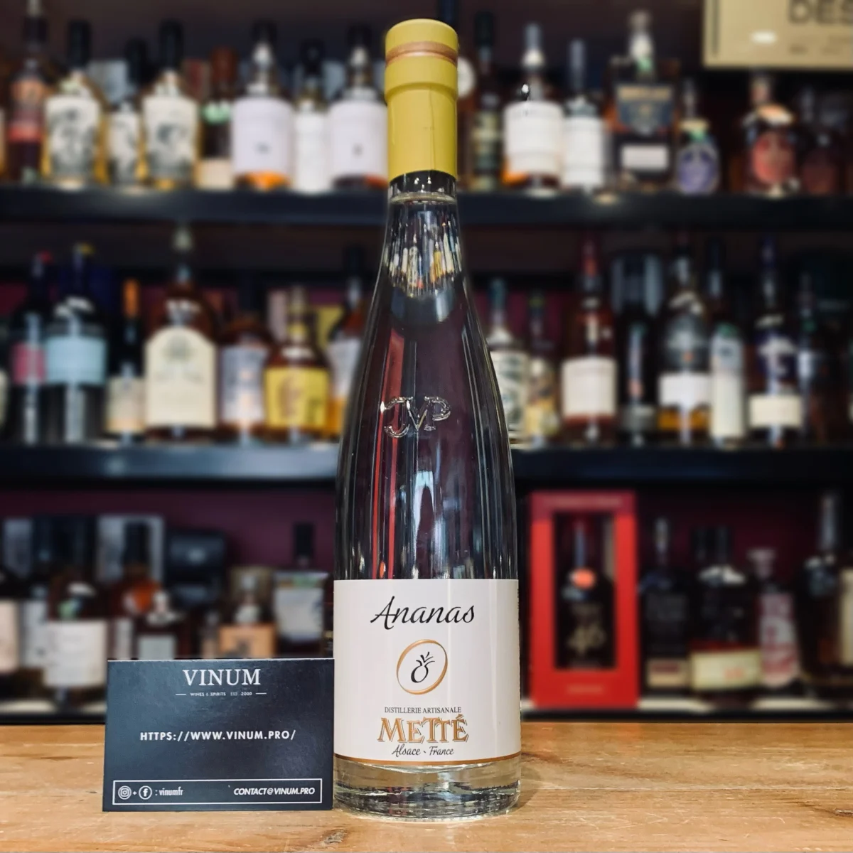 Metté Eau de Vie Ananas 50cl - Vins Rouges Harmonieux pour Chaque Occasion