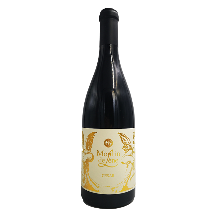 Vin De Pays Noir Des Cotes De Thongue Cuvee Cesar Rouge 2012 – Domaine Moulin De Lene (Languedoc) - Édition Limitée – L’Art de la Table Française en Promotion !