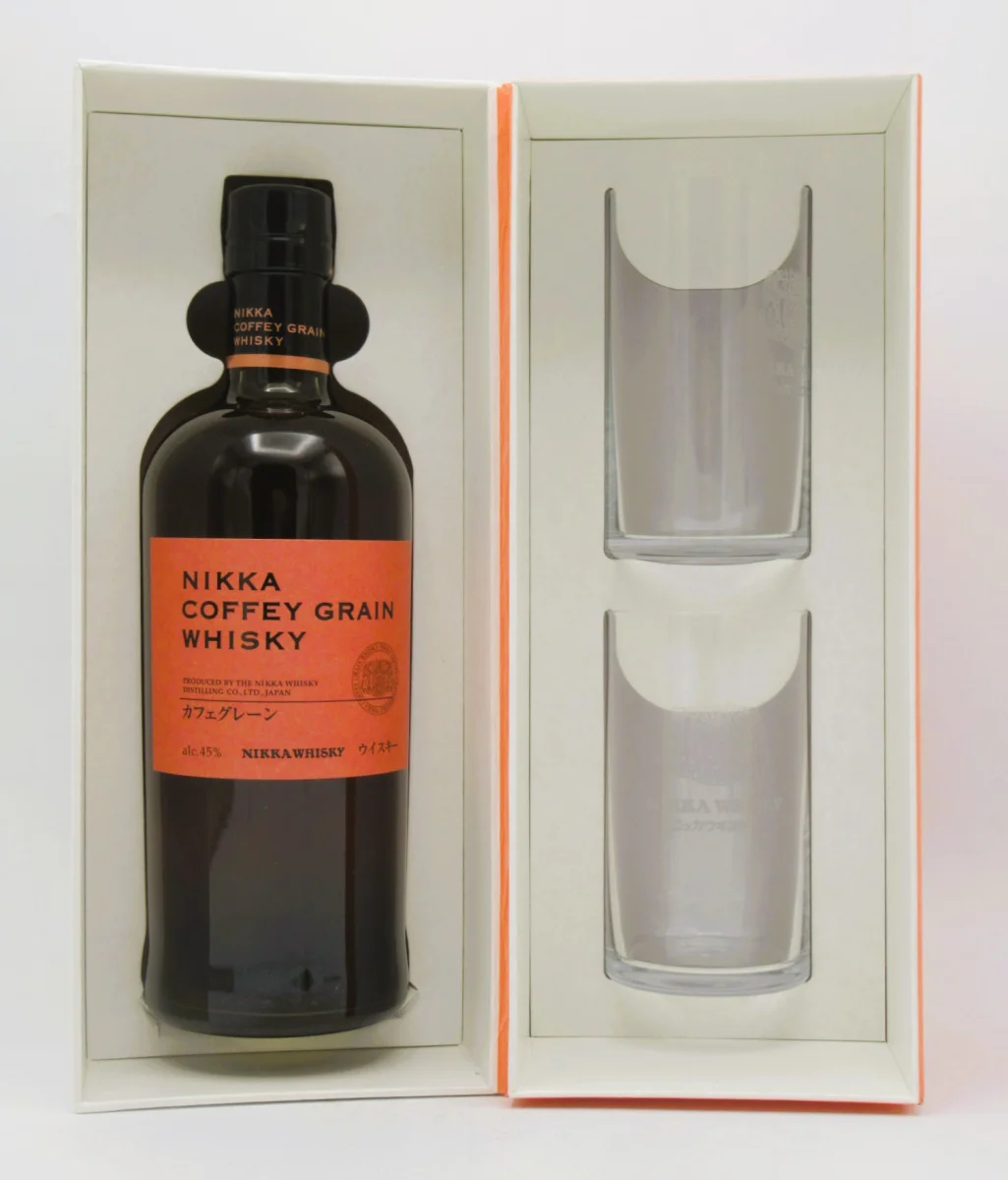 Single Grain Whisky Nikka Coffey Grain Coffret verres Vins Rouges Harmonieux Occasion