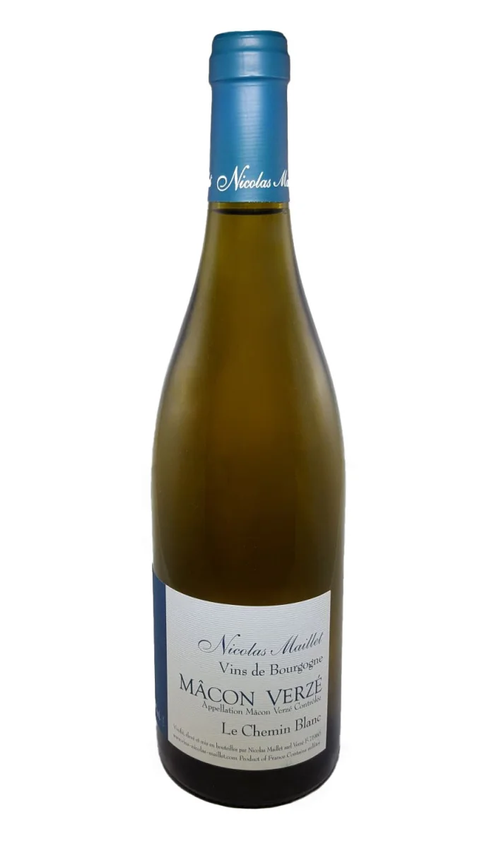 Macon Verzé Blanc « Le Chemin Blanc » 2017 – Côte Maconnaise – Domaine Nicolas Maillet – Vin de culture Biodynamique - Vins Rouges Harmonieux pour Chaque Occasion