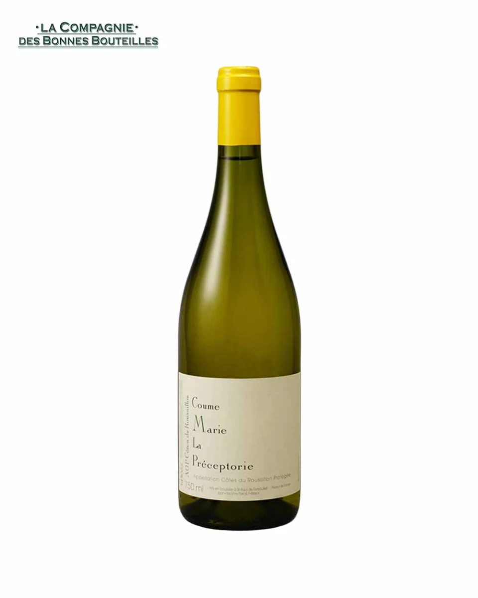 Vin Blanc -Domaine Préceptorie Côtes Roussillon Marie -75cl Vins Rouges Harmonieux Occasion