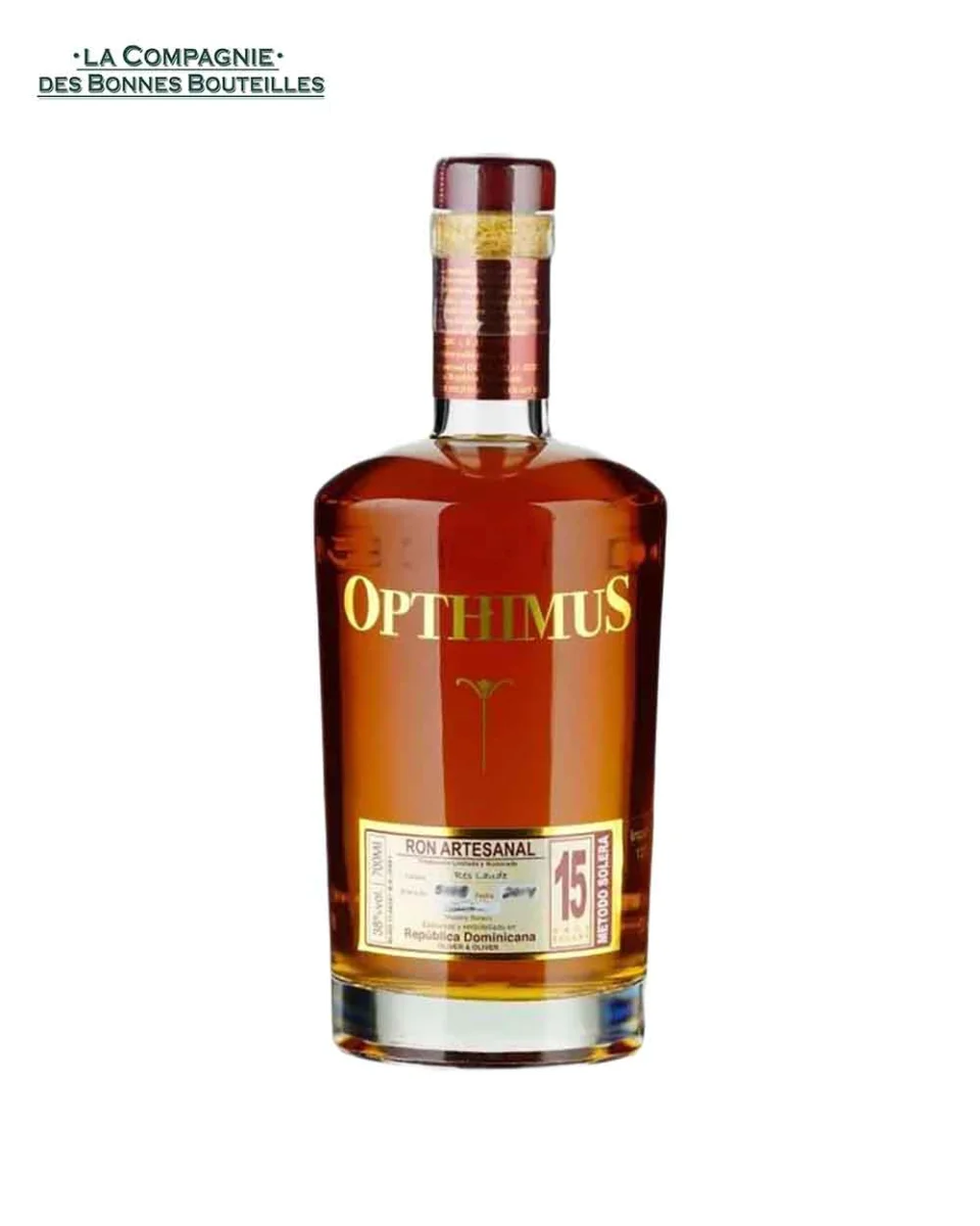Rhum- Opthimus 15 ans - 70 cl - Vins Rouges Harmonieux pour Chaque Occasion - Rhum arrangé