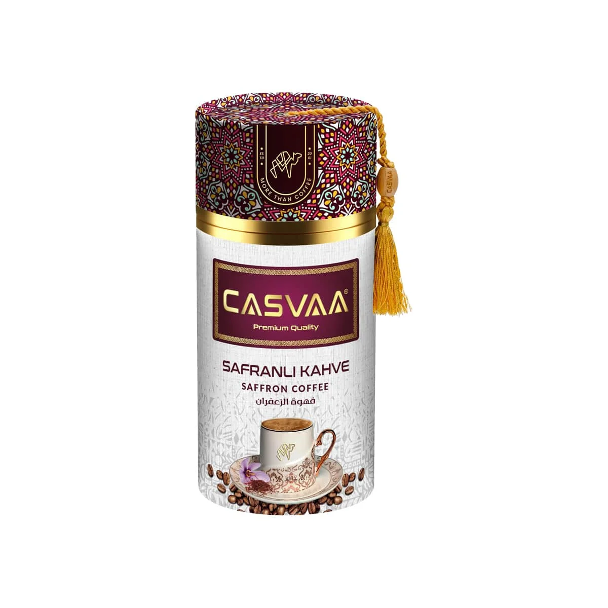 Casvaa Premium Series Turkish Saffron Coffee in Cylinder Box 250 gr (8.82oz) - Saldi Straordinari – Offerte Speciali Disponibili Adesso - utz box gr oz