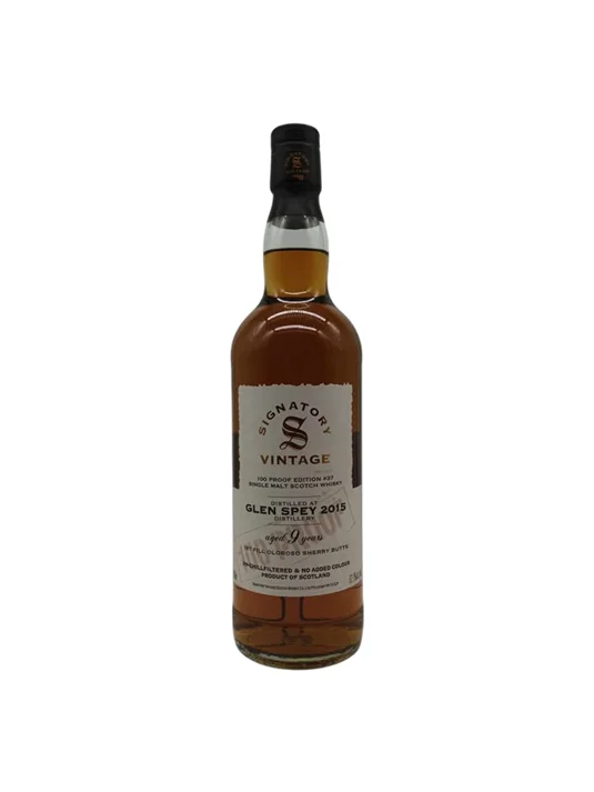 Signatory Vintage Glen Spey 2015 9 ans 100 Proof 57,10% - Vins Rouges Harmonieux pour Chaque Occasion