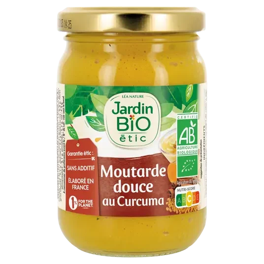 JB MOUTARDE DOUCE AU CURCUMA - E-shop mondial – Produits durables, modernes et accessibles partout - Moutarde fine