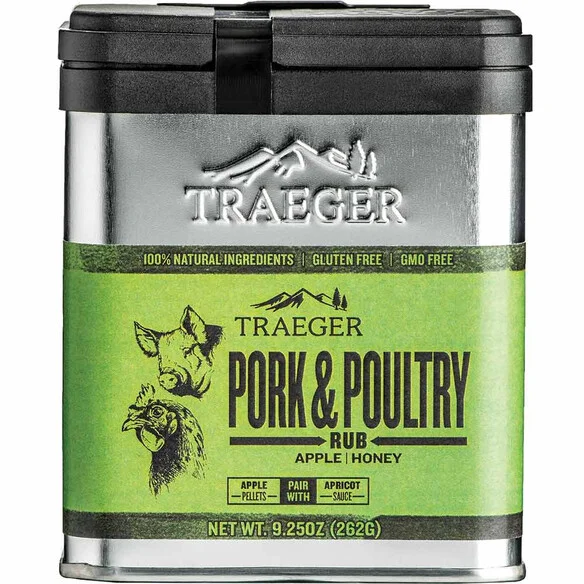 TRAEGER – EPICES PORK & POULTRY RUBS(PORC ET VOLAILLES) 260 G – 2020 - Équipements Outdoor pour Activités en Pleine Nature