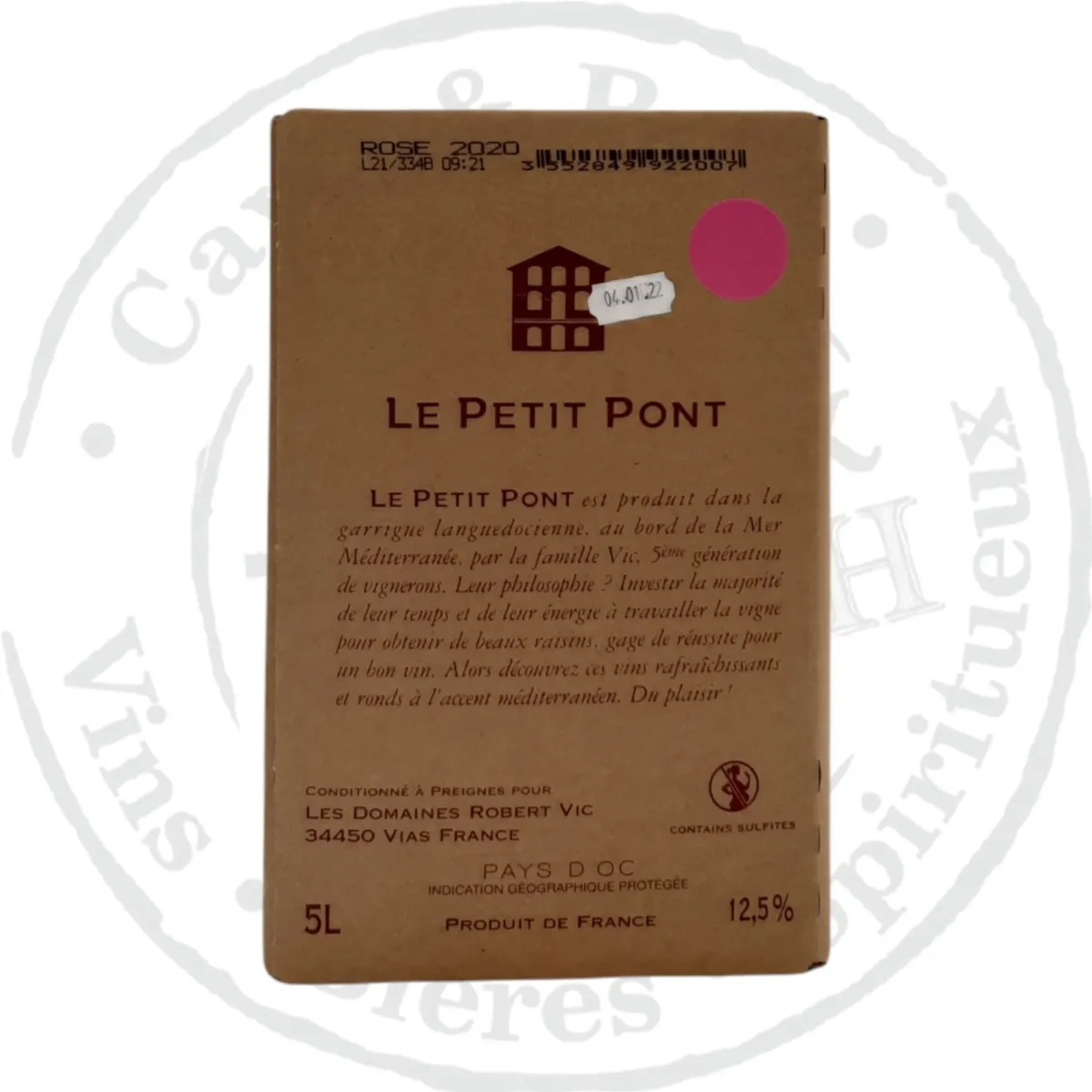 Bib Petit Pont Rosé Litres Vins Rouges Harmonieux Occasion