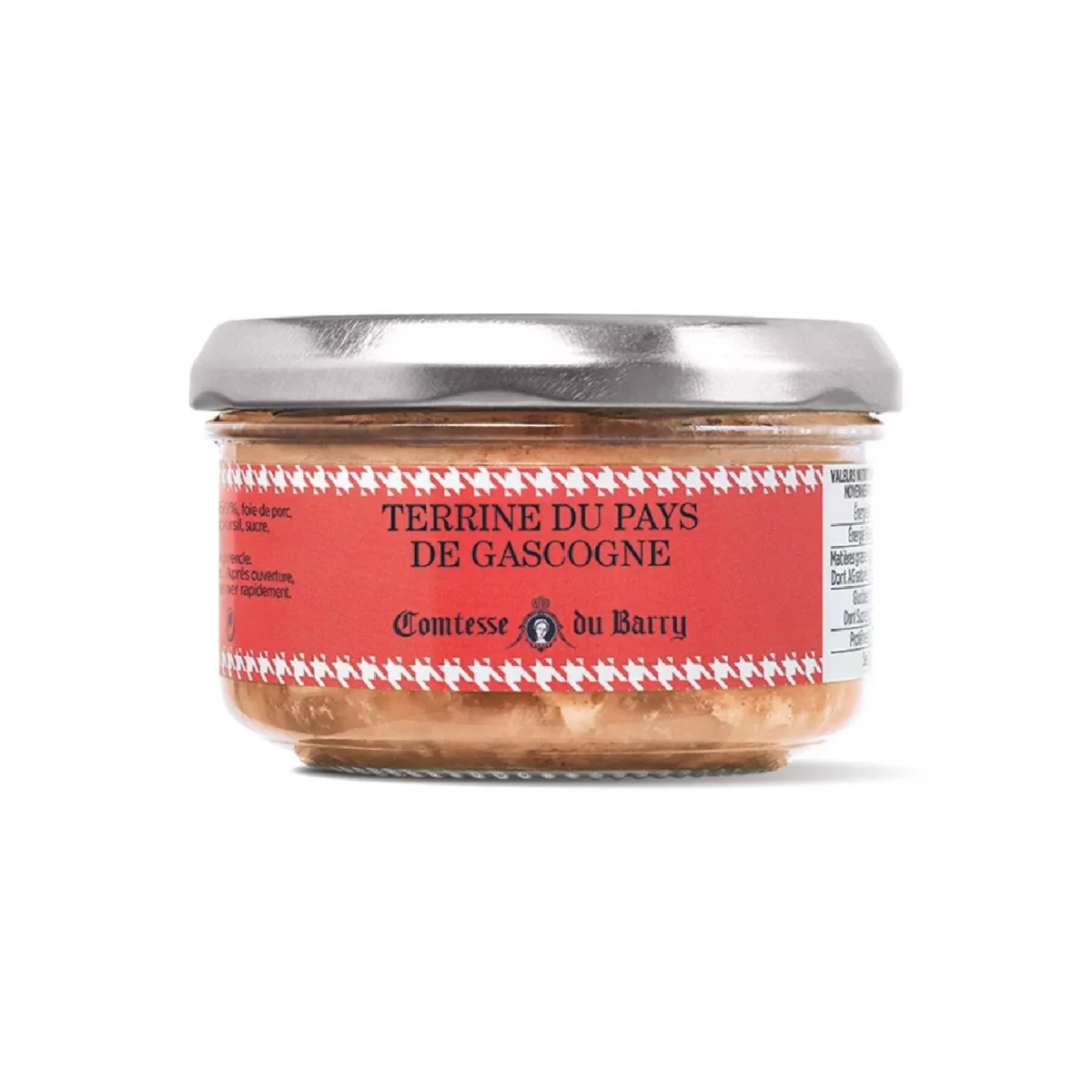 Terrine de Gascogne 140g Comtesse du Barry - Vins Rouges Harmonieux pour Chaque Occasion