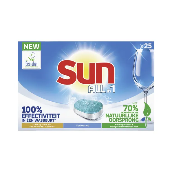 Sun All In 1 Tabs Normaal Los Doosje (25 stuks) - Vins Rouges Harmonieux pour Chaque Occasion