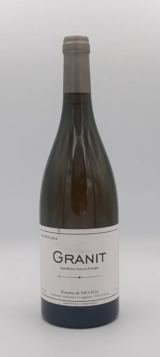 CORSE GRANIT 2018 BLANC DOMAINE DE VACCELLI - Vins Rouges Harmonieux pour Chaque Occasion - Vaccelli rouge