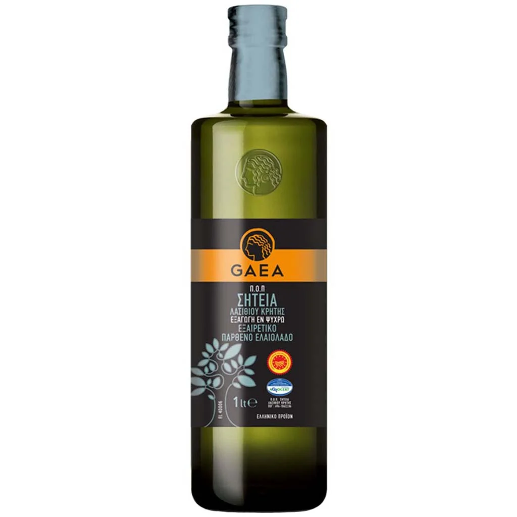 Huile d’Olive Vierge Extra AOP Sitia Crète GAEA 1lt - Vins Rouges Harmonieux pour Chaque Occasion