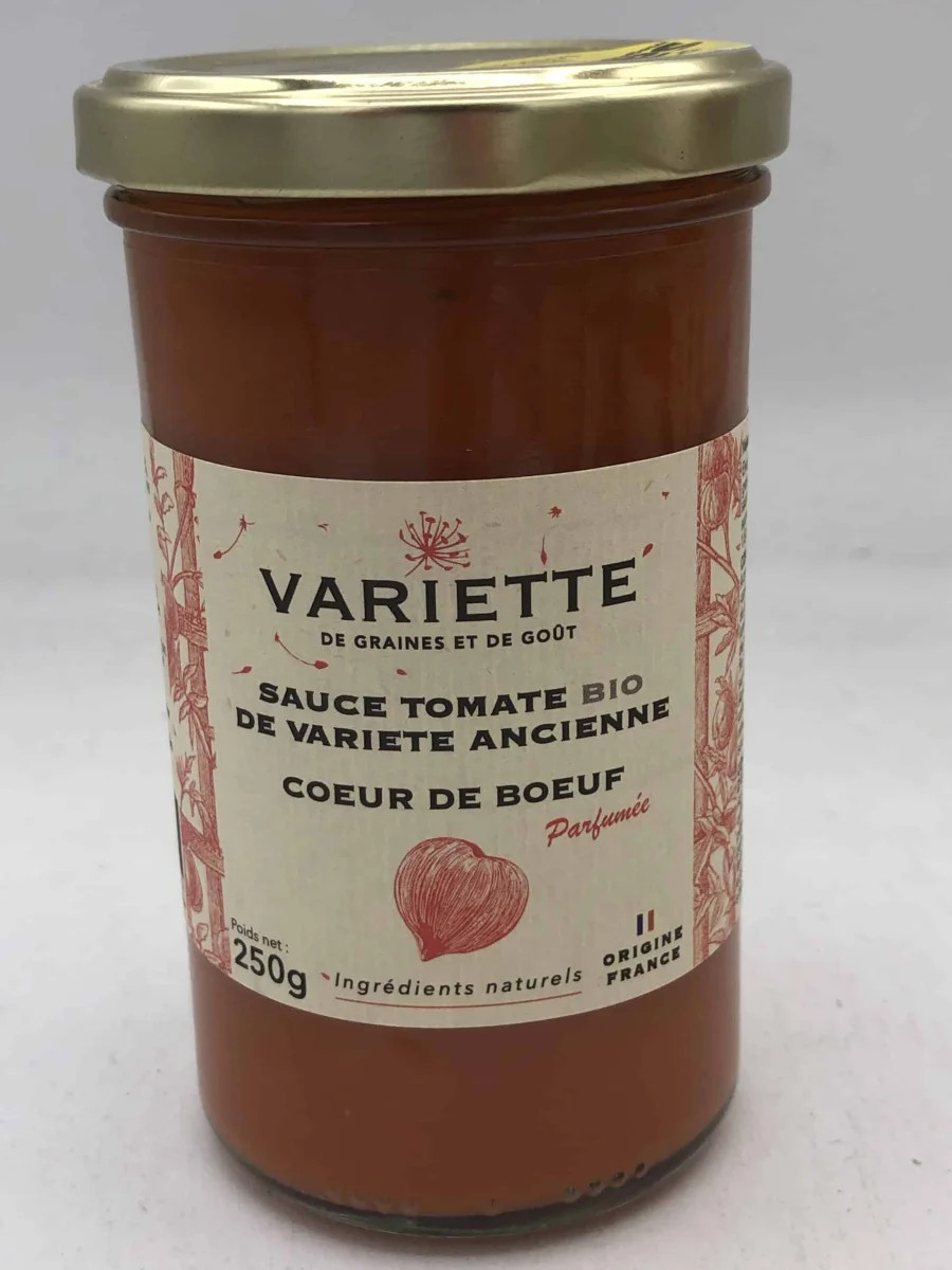 Sauce tomate de variété ancienne – Coeur de boeuf rouge BIO - Édition Limitée – L’Art de la Table Française en Promotion ! - {'count': 1, 'name': 'Di'}