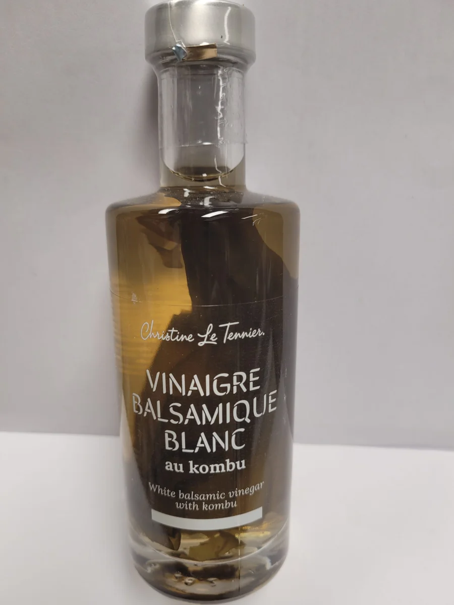 VINAIGRE BALSAMIQUE BLANC AU KOMBU 250ml net FRANCE - ​Boulangerie-Pâtisserie | Pain au Levain & Viennoiseries​ Vinaigre de Pomme BIO Cremonini 250ml | Carton 6 uds — Biribox