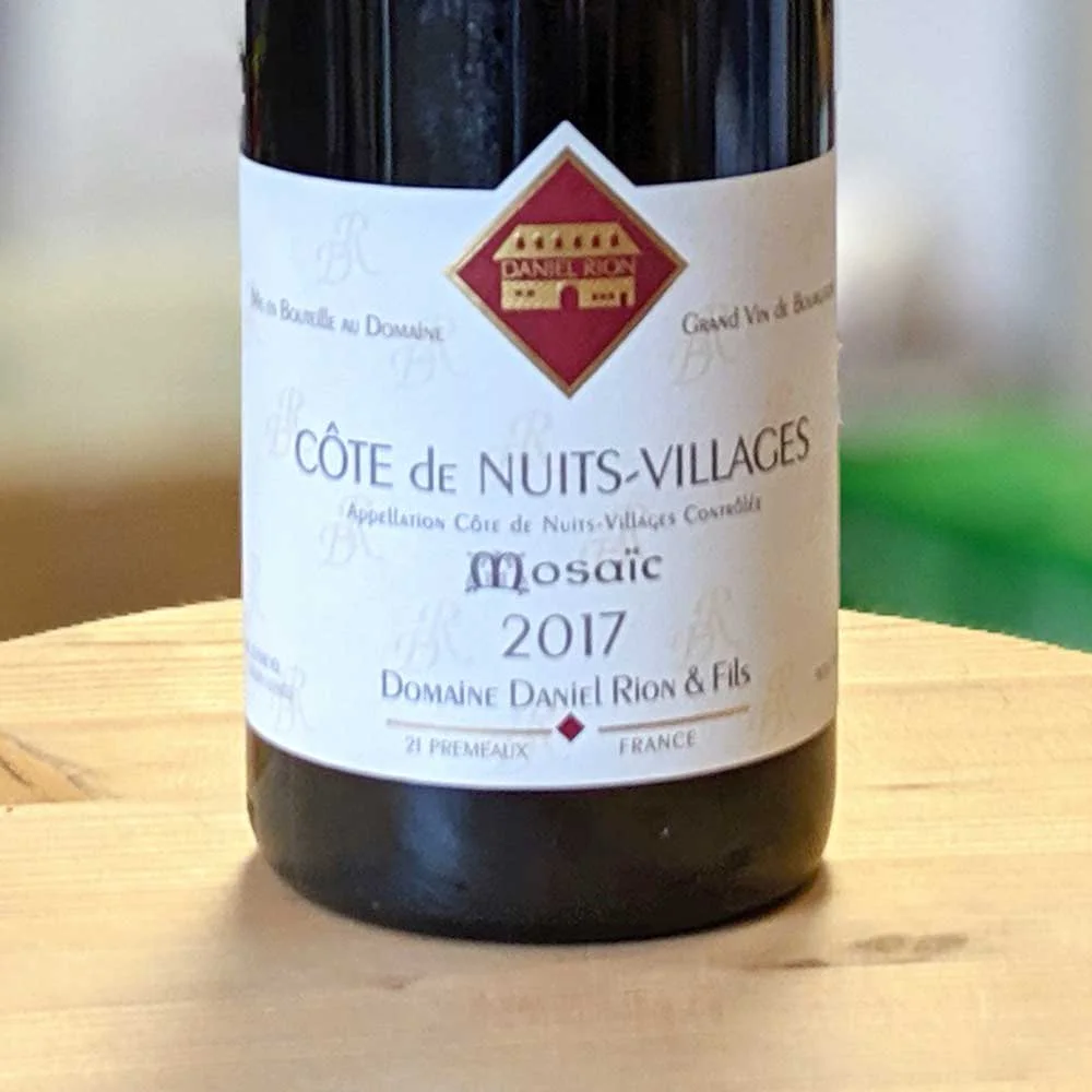 Côte de Nuits Villages Mosaïc 2017 – Daniel Rion USA & Fils - Vins Rouges Harmonieux pour Chaque Occasion