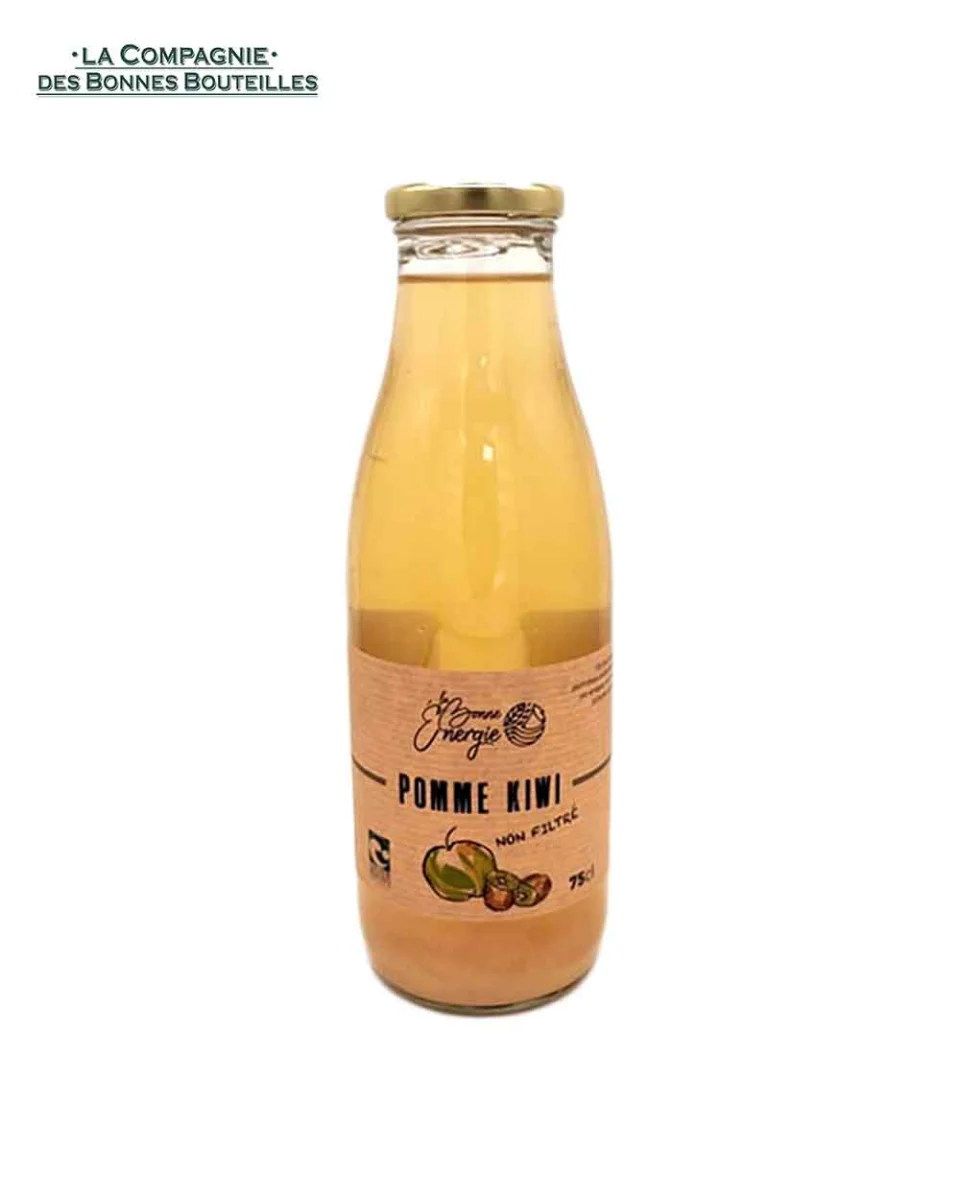 La Bonne Energie - Jus de Pomme Kiwi 75 cl - Vins Rouges Harmonieux pour Chaque Occasion