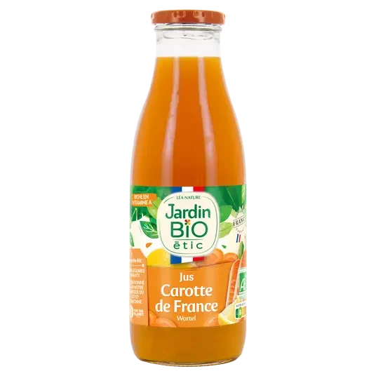 JB Jus de carotte bio 75 cl - E-shop mondial – Produits durables, modernes et accessibles partout - savon carotte cl e-shop produit