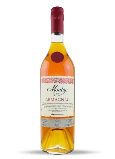 Monluc Armagnac 25Y 70cl 43° - Vins Rouges Harmonieux pour Chaque Occasion - sans alcool degré vin occasion