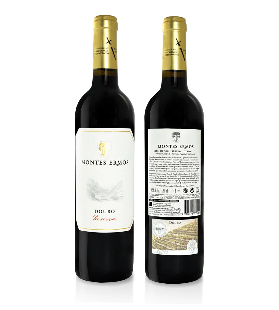 Vin Rouge Montes Ermos Réserve 2022, 75cl Douro - Vins Rouges Harmonieux pour Chaque Occasion