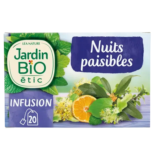JB infusion nuits paisibles bio 30 g - E-shop mondial – Produits durables, modernes et accessibles partout