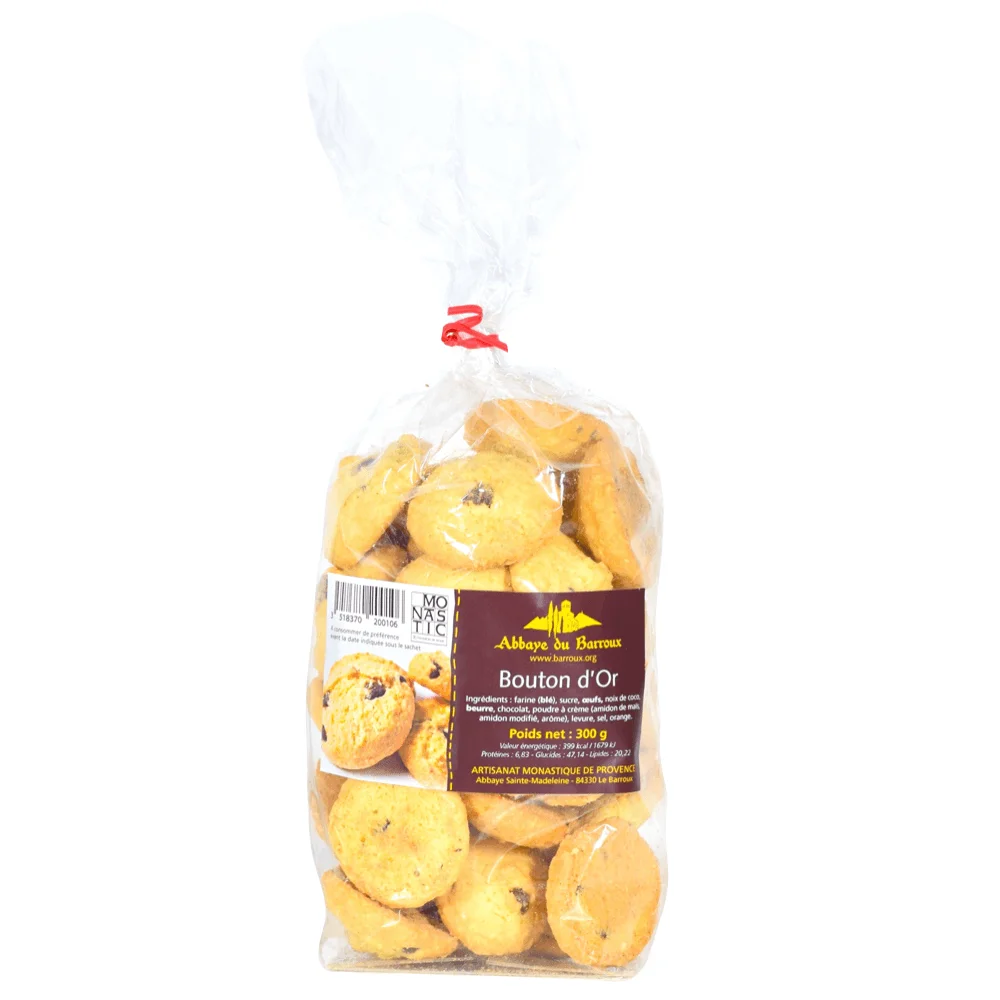 Biscuits noix coco 038 chocolat Bouton Abbaye Sainte-Madeleine Barroux Vins Rouges Harmonieux Occasion