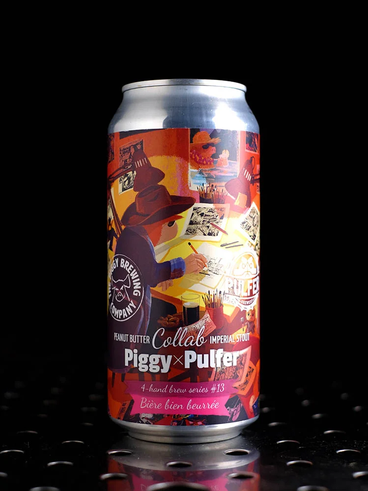 Piggy Brewing | Collab Piggy x Pulfer | Imperial Stout Peanut Butter | 13% - Vins Rouges Harmonieux pour Chaque Occasion afterwork #solidarité #dégustation #unamourdevin | POUR NOS P'TITS GAILLARDS