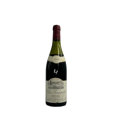 Clos Vougeot Grand Cru Rouge 1988 – Domaine Daniel Rion - Édition Limitée – L’Art de la Table Française en Promotion !