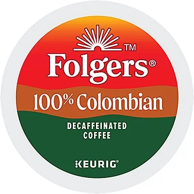 Folgers 100% Colombian Decaf Coffee K-Cup® Box 24 Ct – Kosher Single Serve Pods - Saldi Straordinari – Offerte Speciali Disponibili Adesso