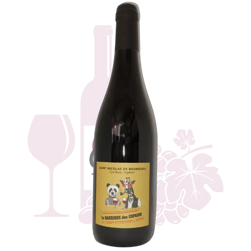 Saint Nicolas de Bourgueil – Domaine de Grollay Barrique des Copains – Rouge 75cl - Vins Rouges Harmonieux pour Chaque Occasion