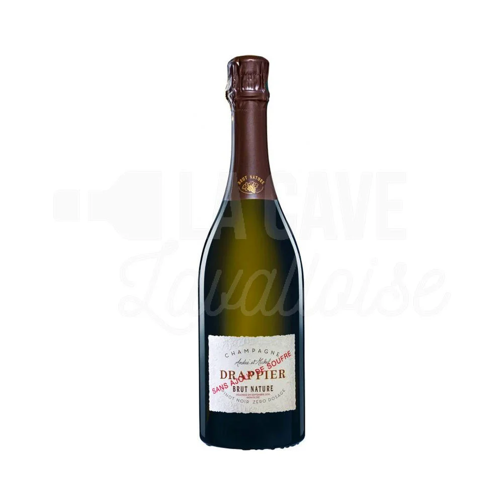 Brut Nature Sans Soufre – Champagne Drappier – 75cl - Vins Rouges Harmonieux pour Chaque Occasion Petite Nature - Petillant - Martin Texier - Martin Texier - Raisin.