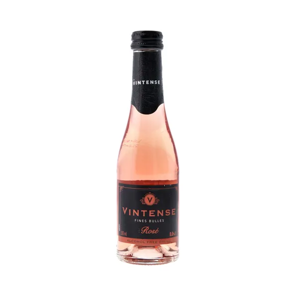 Vintense Rose Fines Bulles Flesje Alcoholvrije Wijn (12x20cl) - Vins Fluïd Rouges Harmonieux pour Chaque Occasion