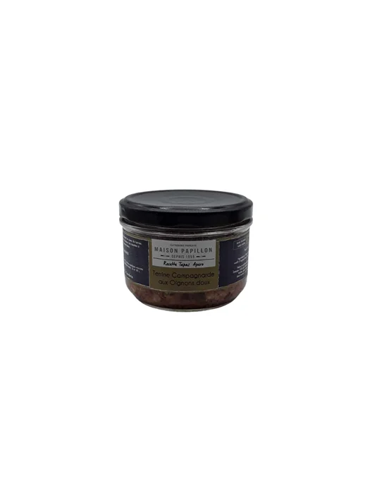 Maison Papillon Terrine Campagnarde aux Oignons doux 130g - Vins Rouges Harmonieux pour Chaque Occasion
